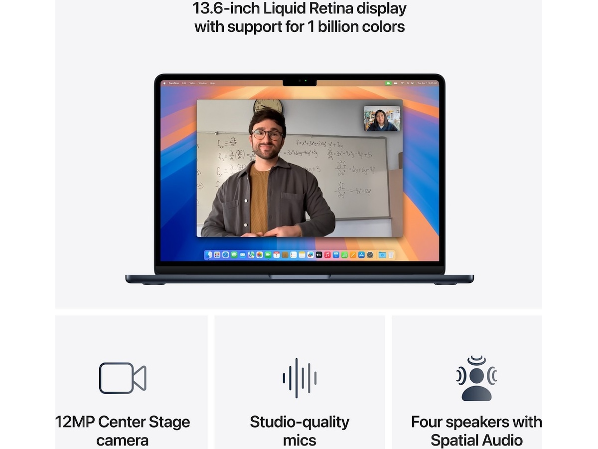 MacBook Air 13" M4 (2025) 256GB (midnatt) Datorer - Bärbara / laptop