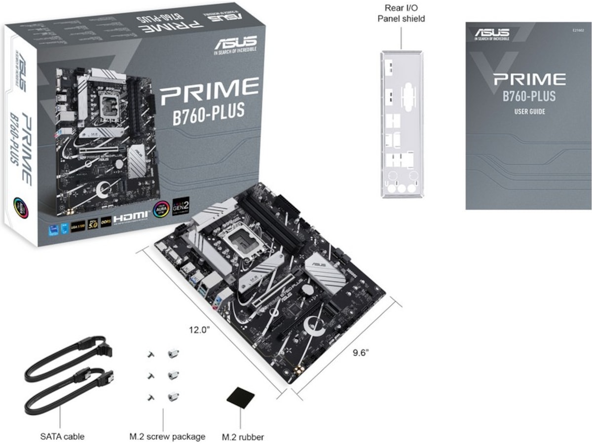 Asus Prime B760-PLUS Moderkort -B-Grade Demo moderkort