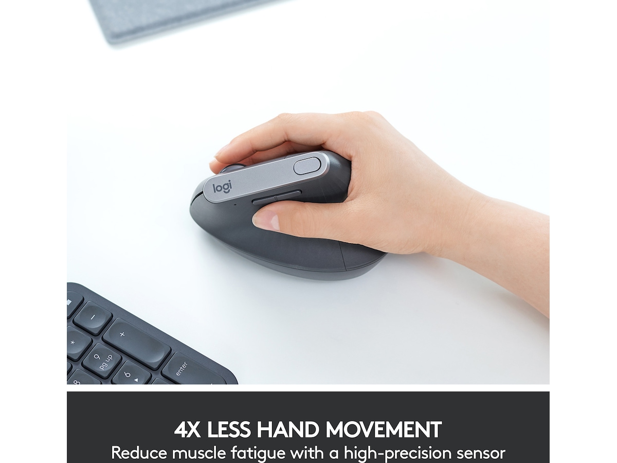Logitech MX Vertical Trådlös Bluetooth Mus Ergonomi