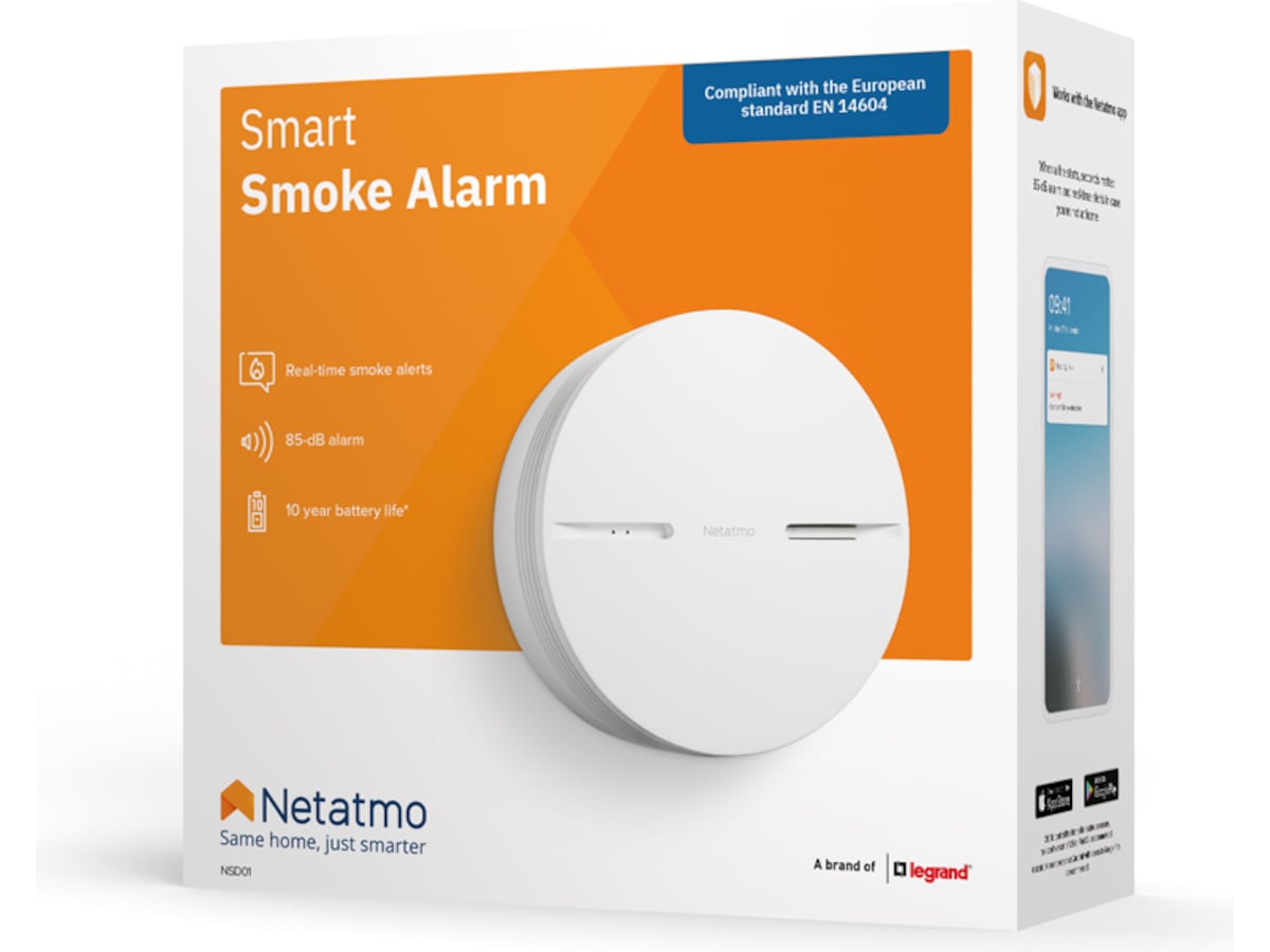 Netatmo Smart rökdetektor (vit) Brandvarnare & rökdetektorer