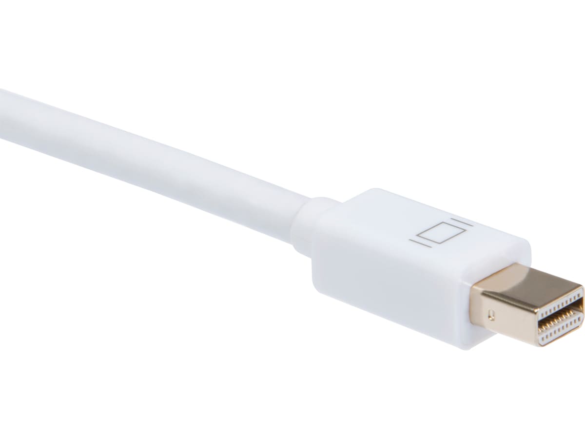 Mini DP till HDMI kabel 2m (vit) Skärmkablar
