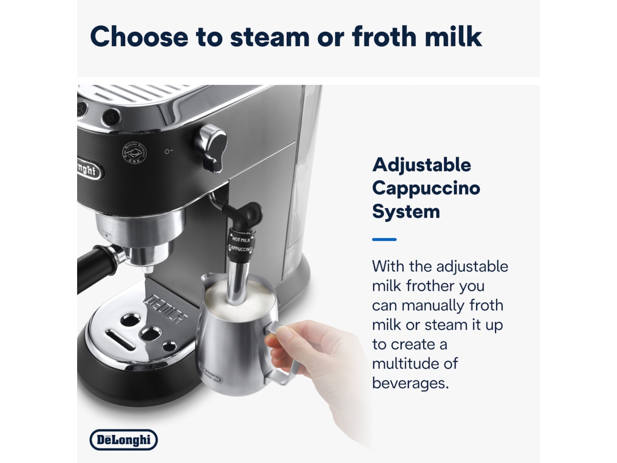 DeLonghi Dedica Style EC685.BK Manuell espressomaskin (svart) Espressomaskiner