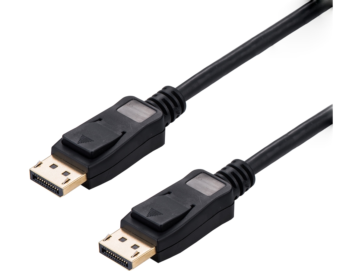 Displayport kabel 1m (svart) Skärmkablar
