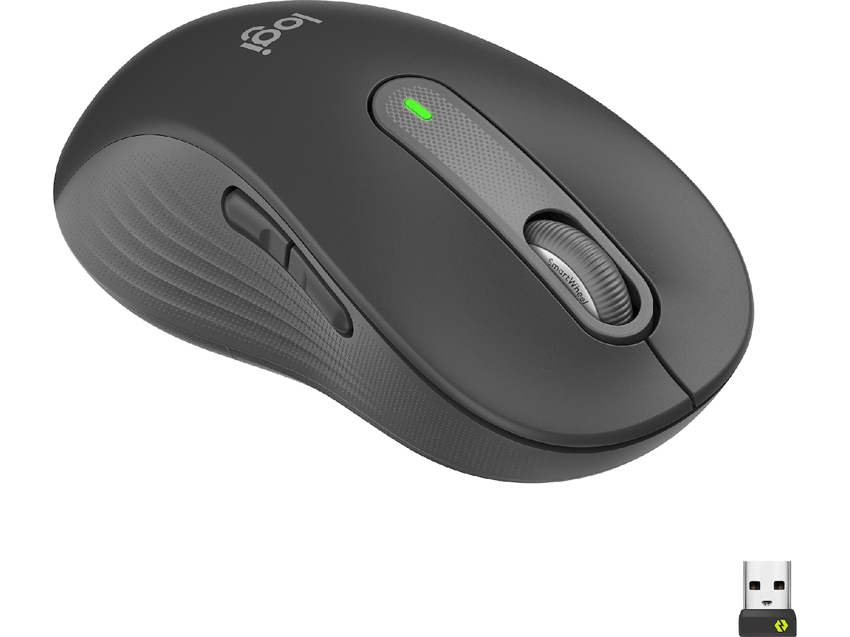 Logitech Signature M650 Large trådlös mus (grafitgrå) Mus