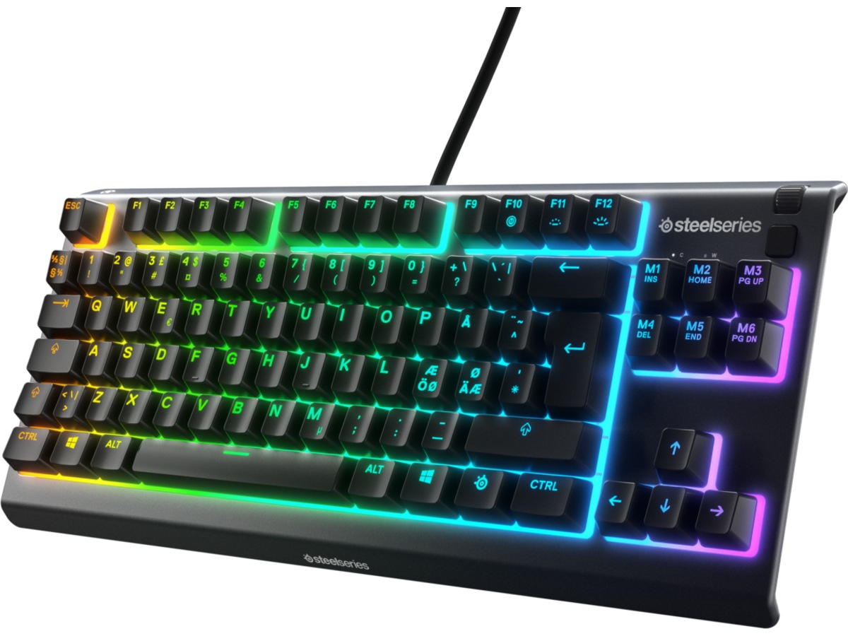 Steelseries Apex 3 TKL Gamingtangentbord (svart) Gamingtangentbord