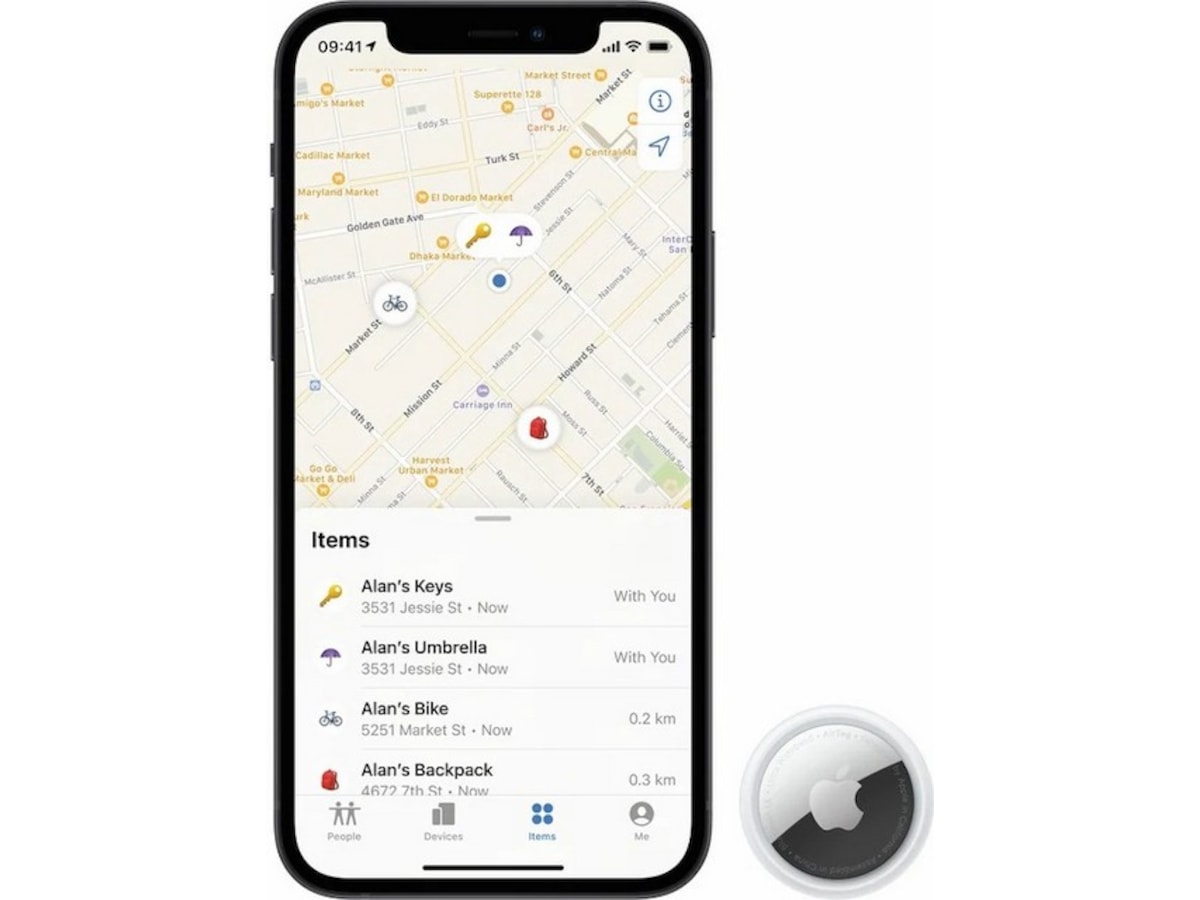 AirTag tracker 1-pack Bluetooth tracker & GPS