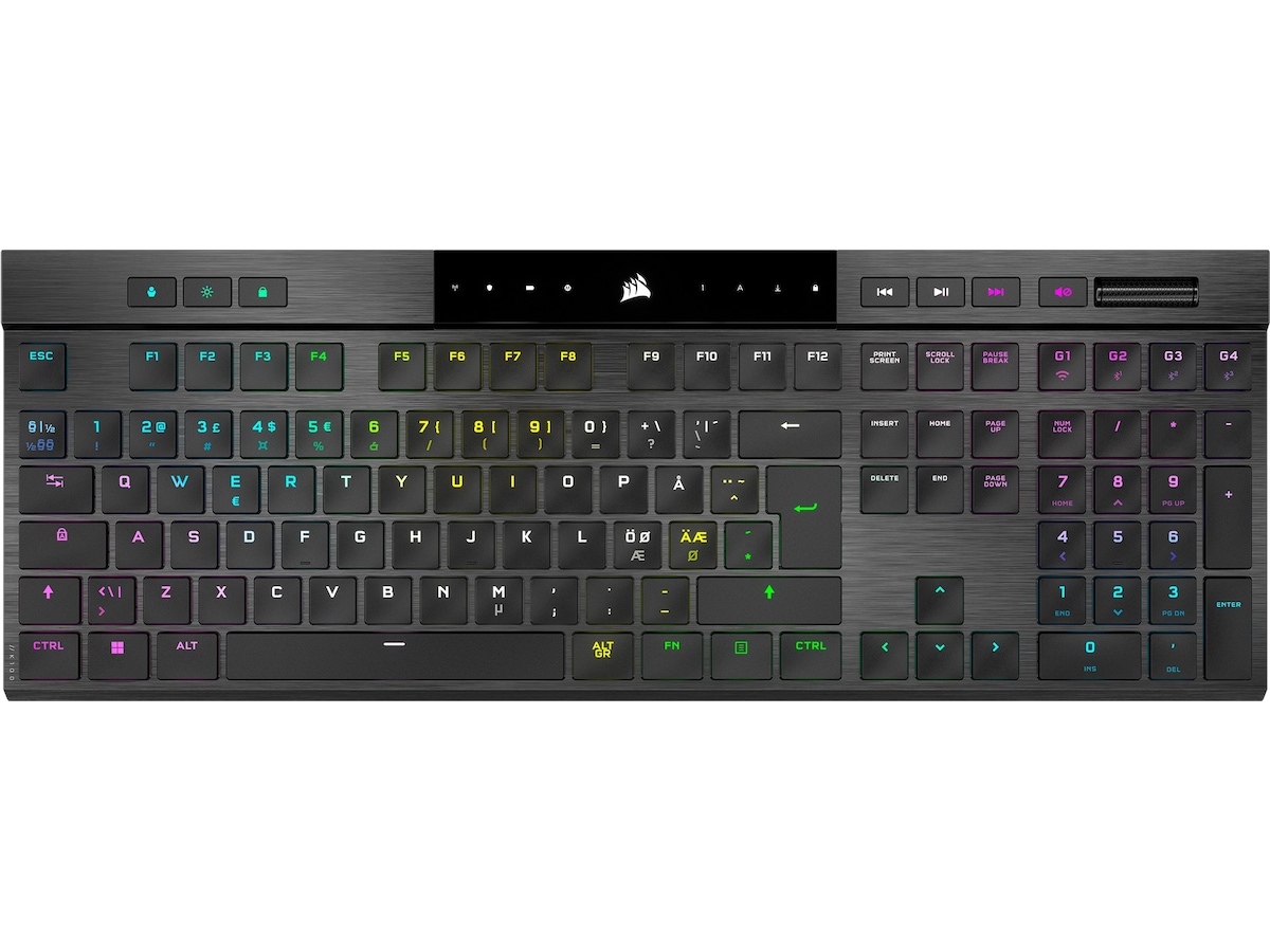 Corsair K100 Air Trådlöst Gamingtangentbord RGB (svart) Gamingtangentbord