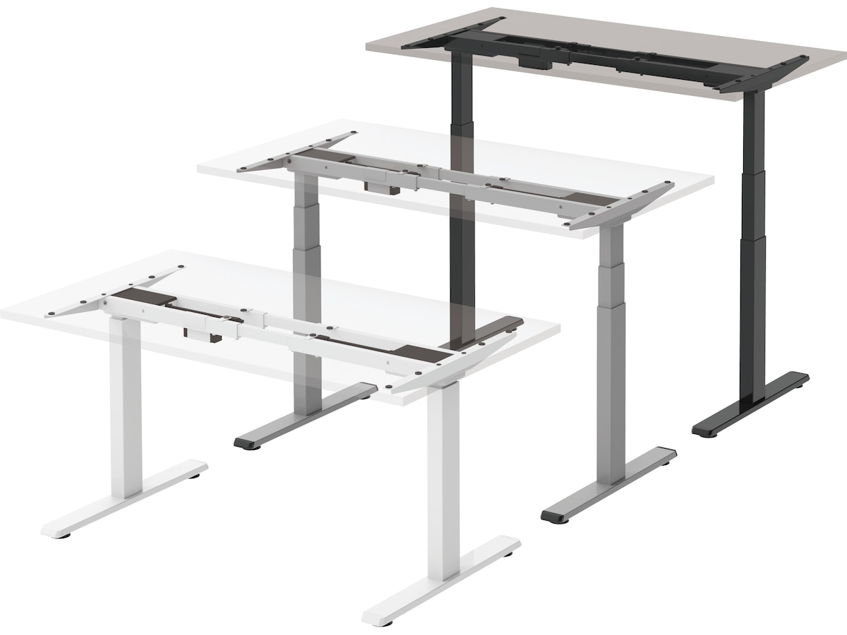 Elektrisk ram med minnesfunktion (svart) Chassi / bordsben