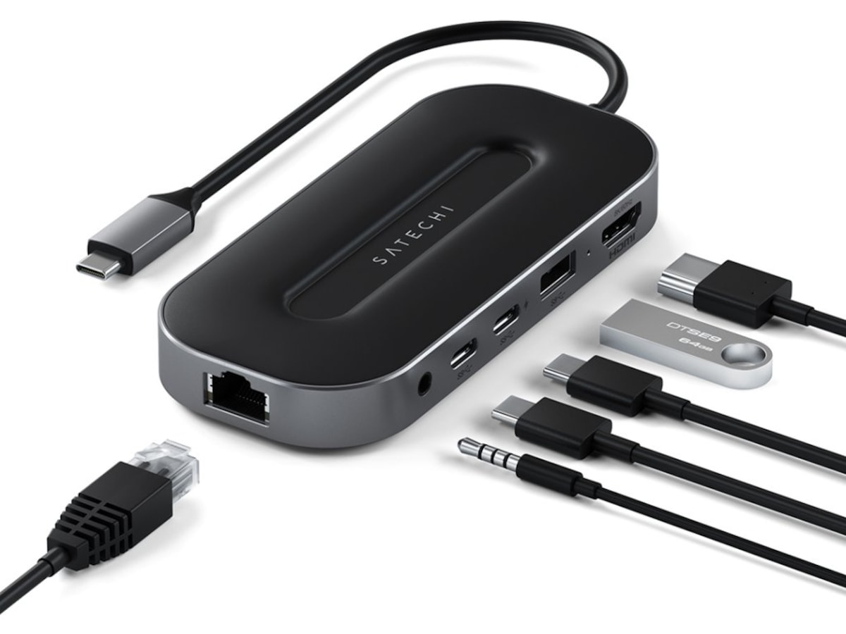 Satechi USB4 Multiport Docking Dockningsstation och USB-hub