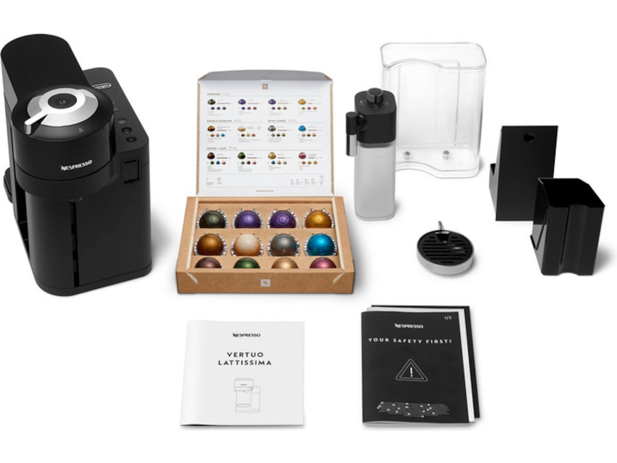 Nespresso Vertuo Lattissima by DeLonghi kapselmaskin ENV300.B (svart) Kapselmaskiner