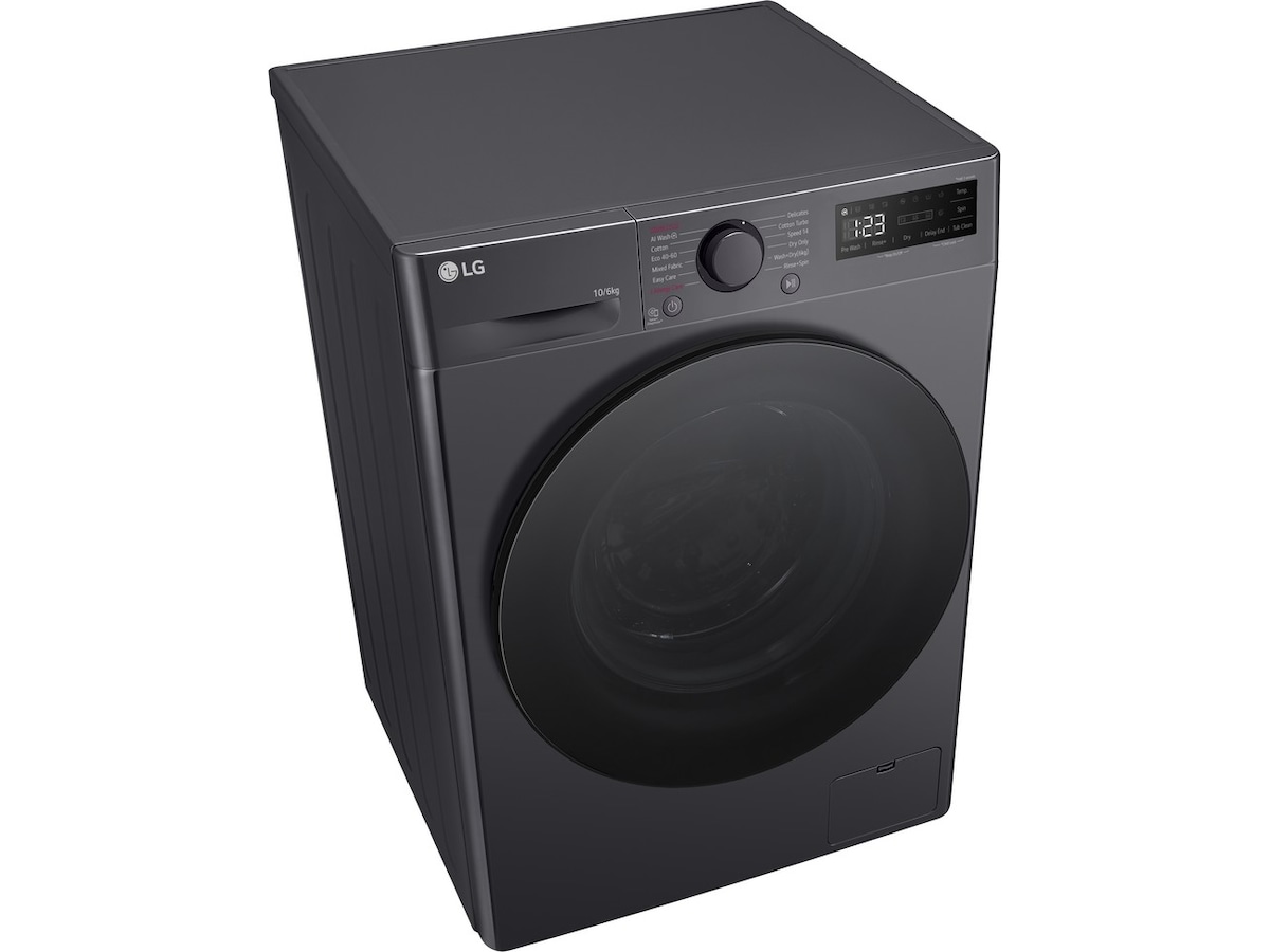 LG F4Y5RRPYJ tvätt-/torrkombimaskin (svart) Kombinerad tvättmaskin och torktumlare