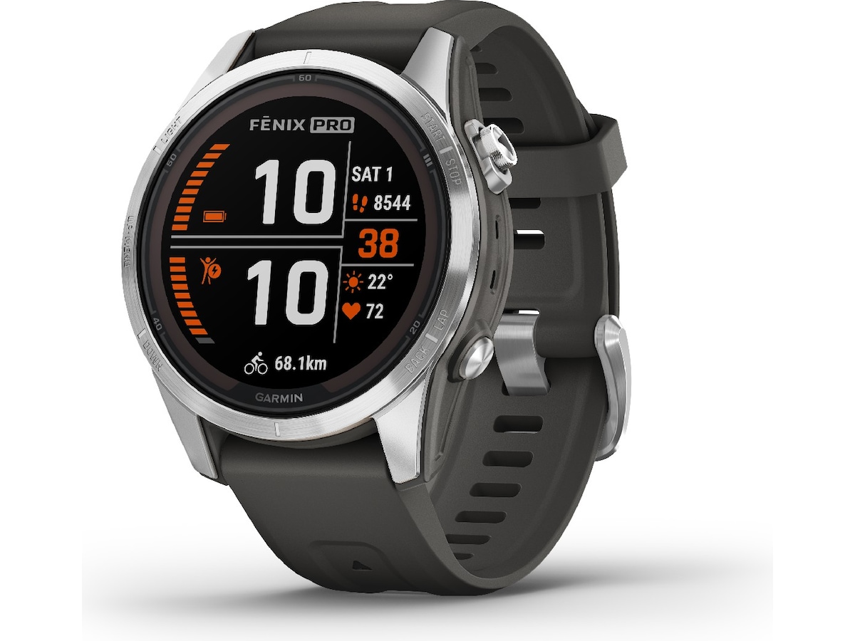 Garmin fenix 7S Pro Solar 42mm GPS (silver/graphite) Smartwatches
