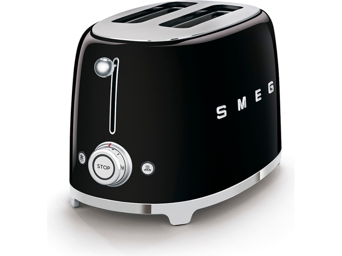 Smeg TSF01BLEU Brödrost för 2 skivor (svart) Brödrostar