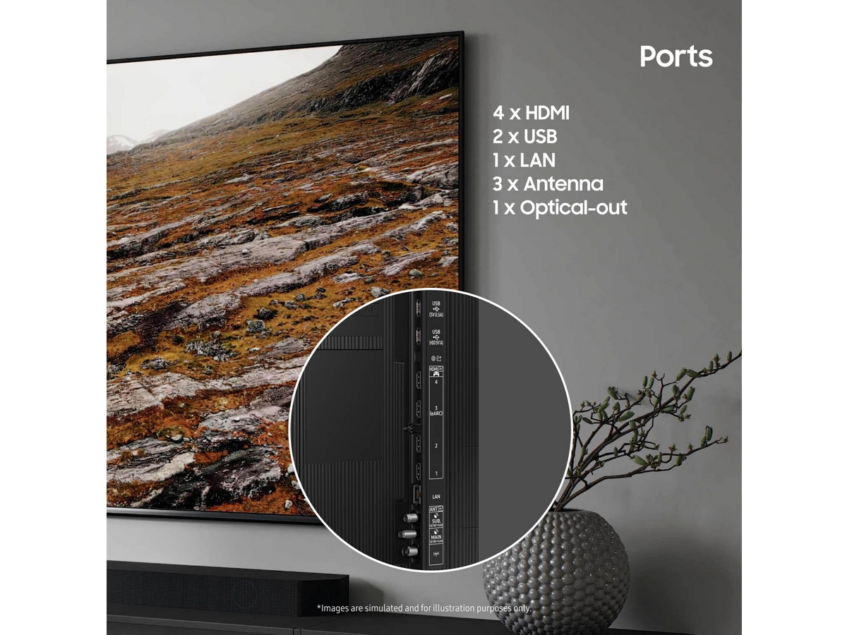 Samsung 98" Q80 QLED 4K TV TQ98Q80C Över 80 tums TV