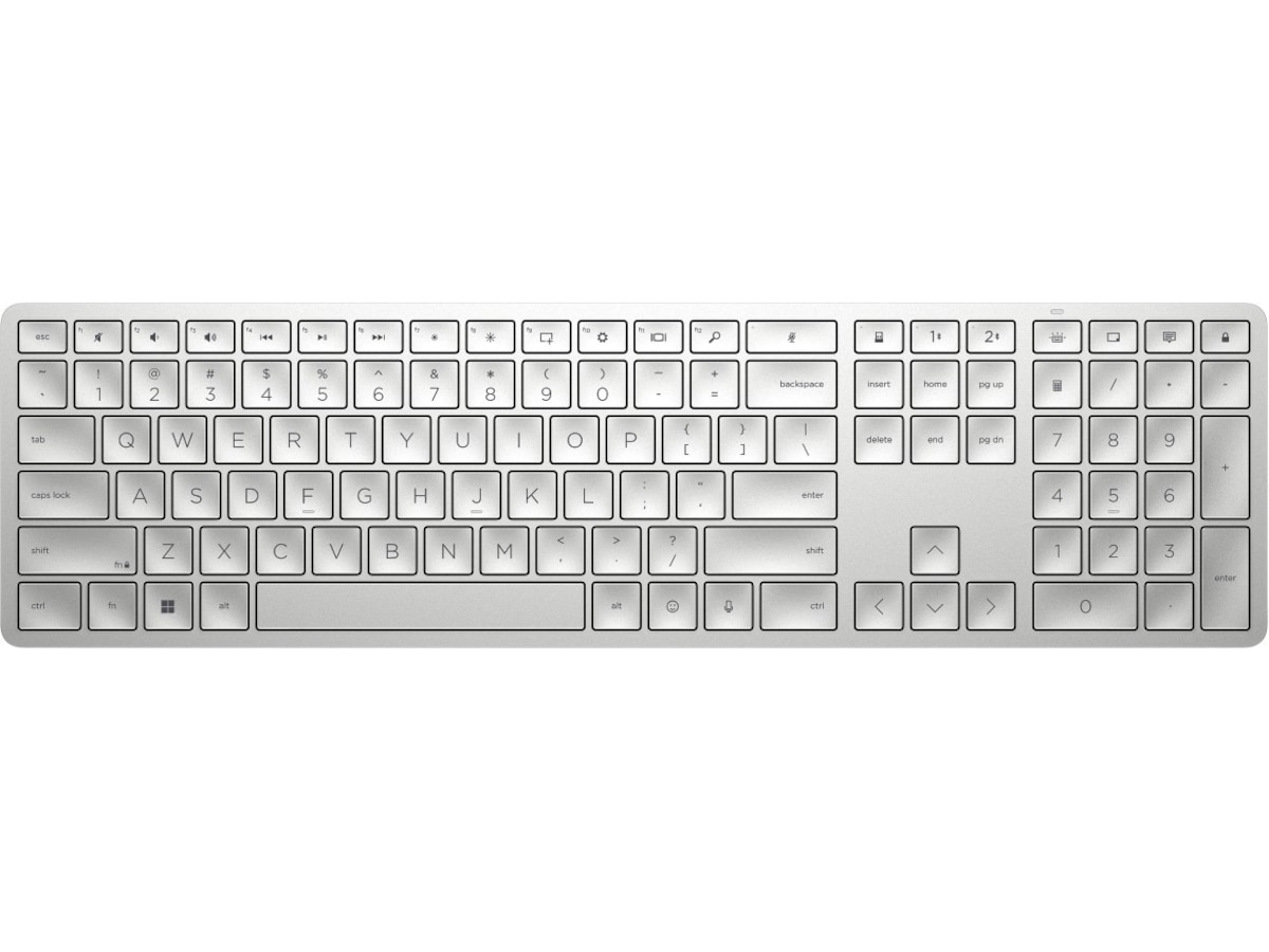 HP 970 programmerbart trådlöst tangentbord (silver) Tangentbord