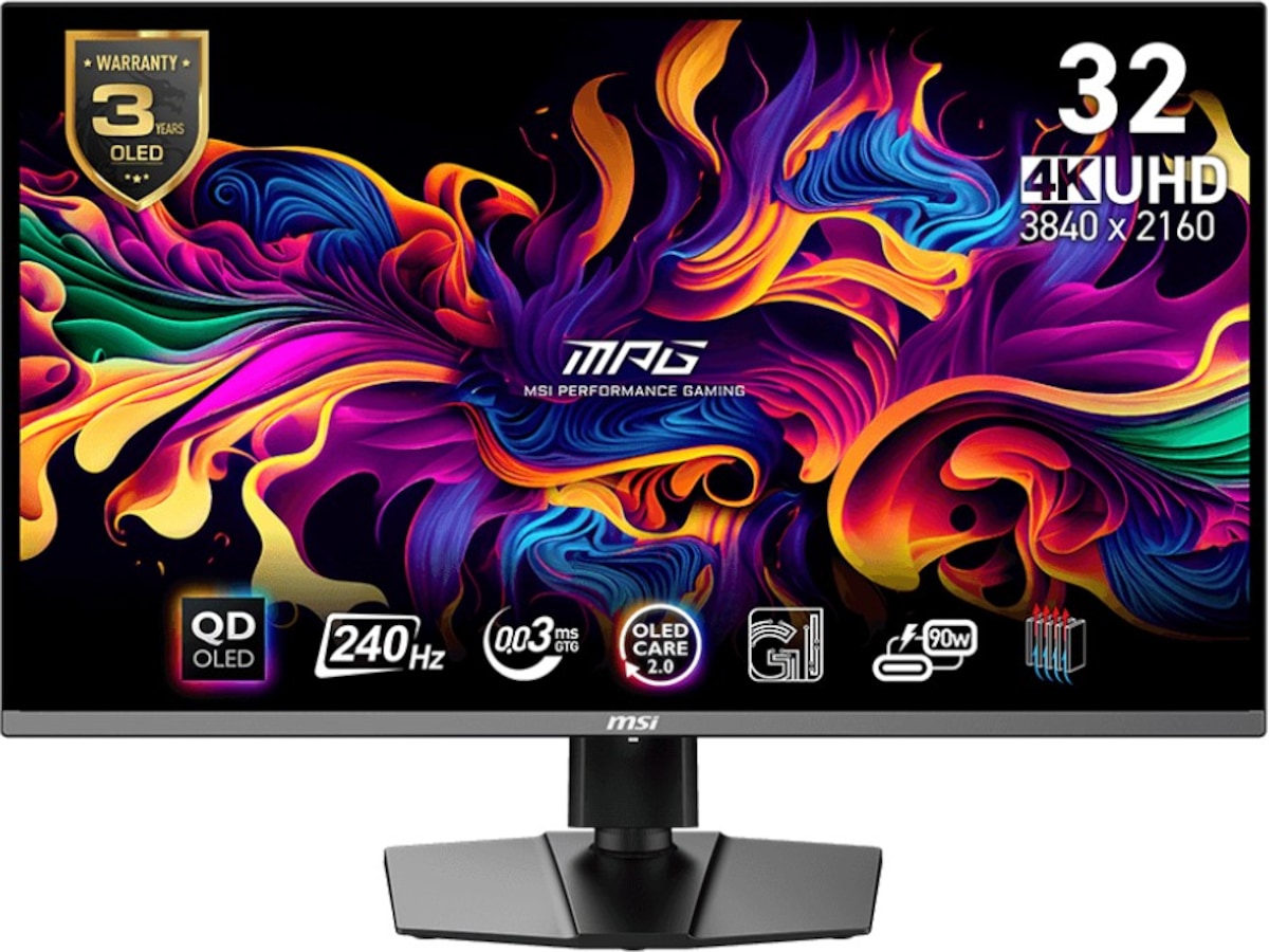 MSI 32" 4K gamingskärm MPG 321URX Datorskärm