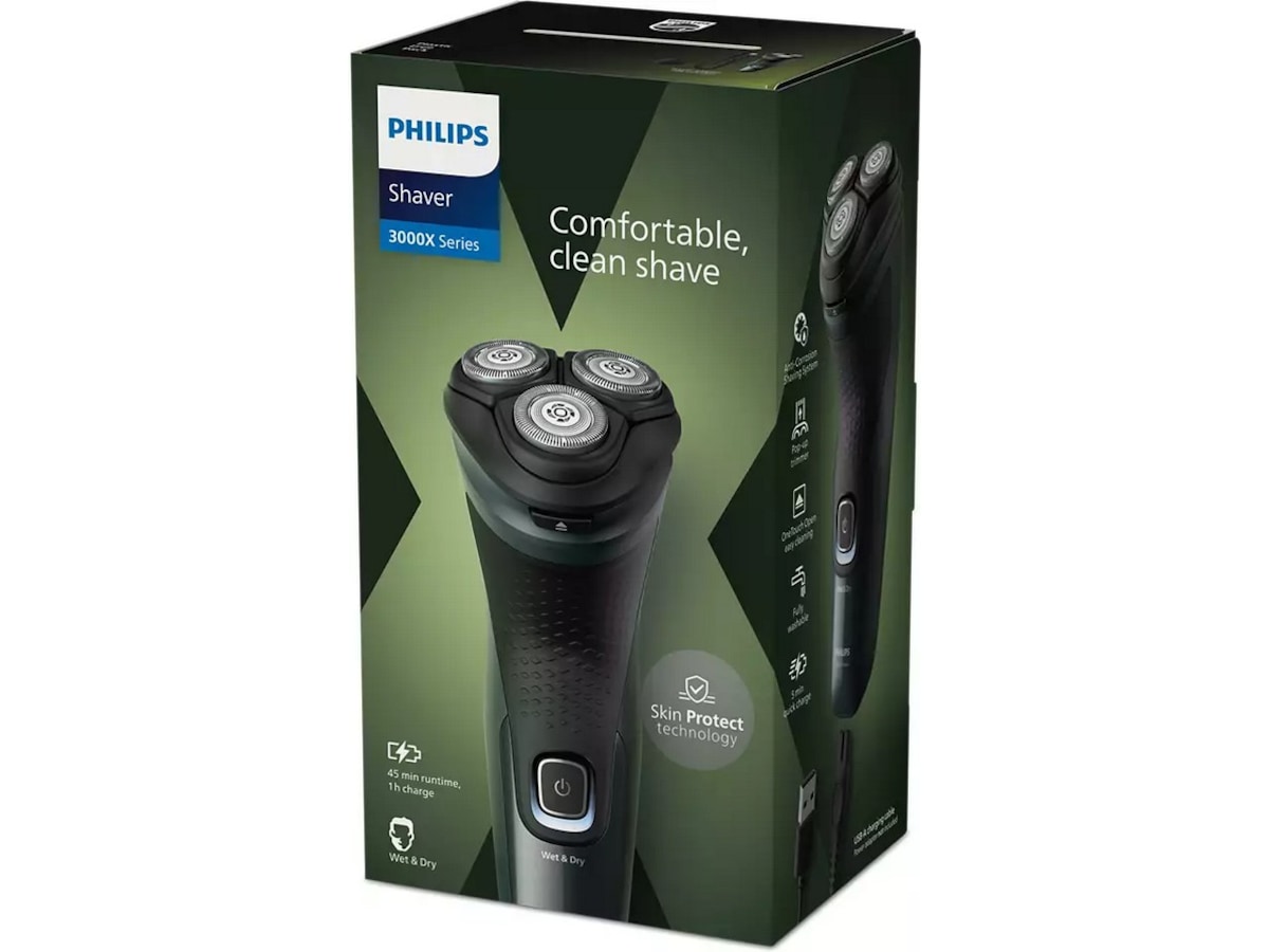 Philips Shaver X3052/00 Elektrisk rakapparat för vått och torrt bruk Rakapparat