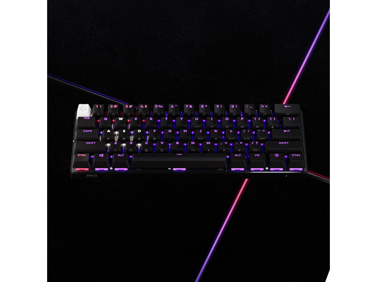 Logitech G Pro X 60 Lightspeed Tactile trådlöst gamingtangentbord (svart) Gamingtangentbord