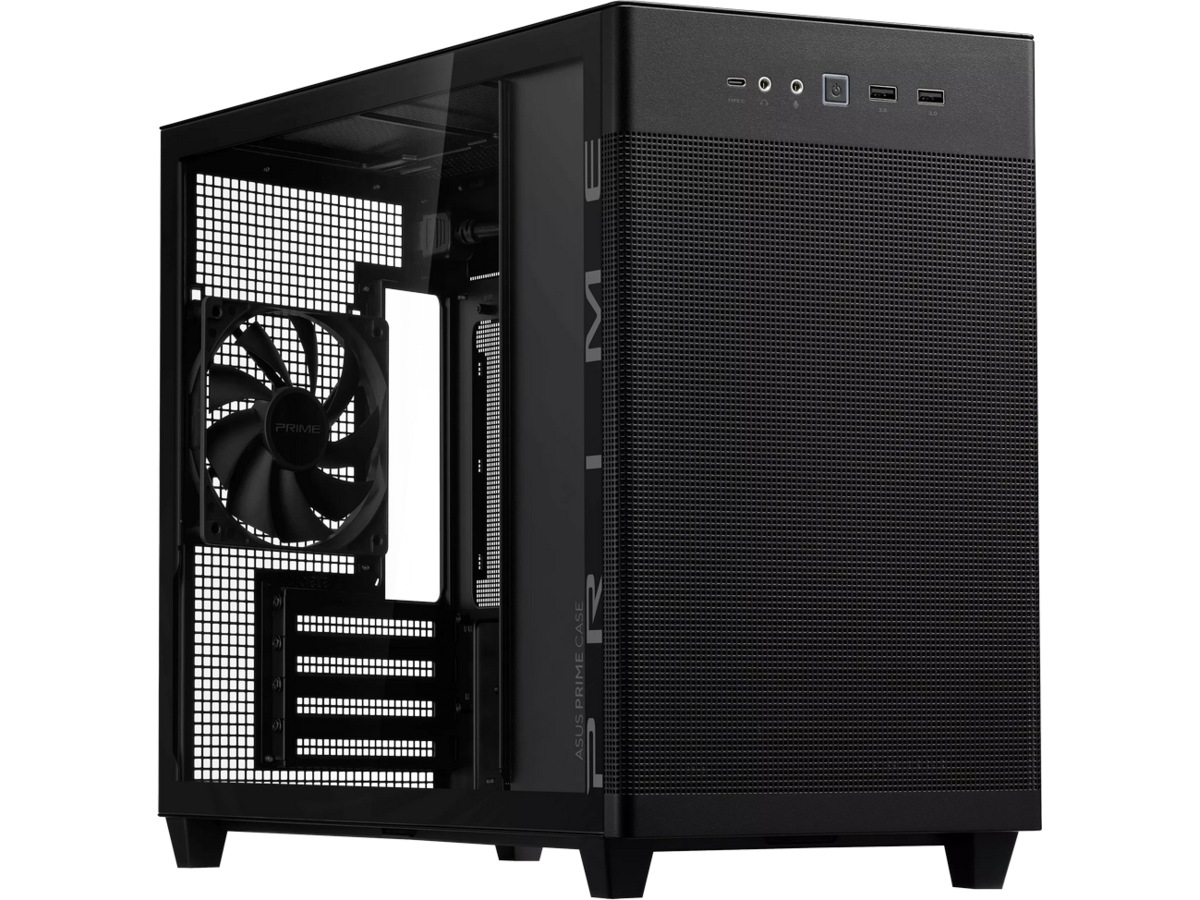 ASUS Prime AP201 Tempered Glass Mini Tower (svart) -B-Grade Demo övrigt