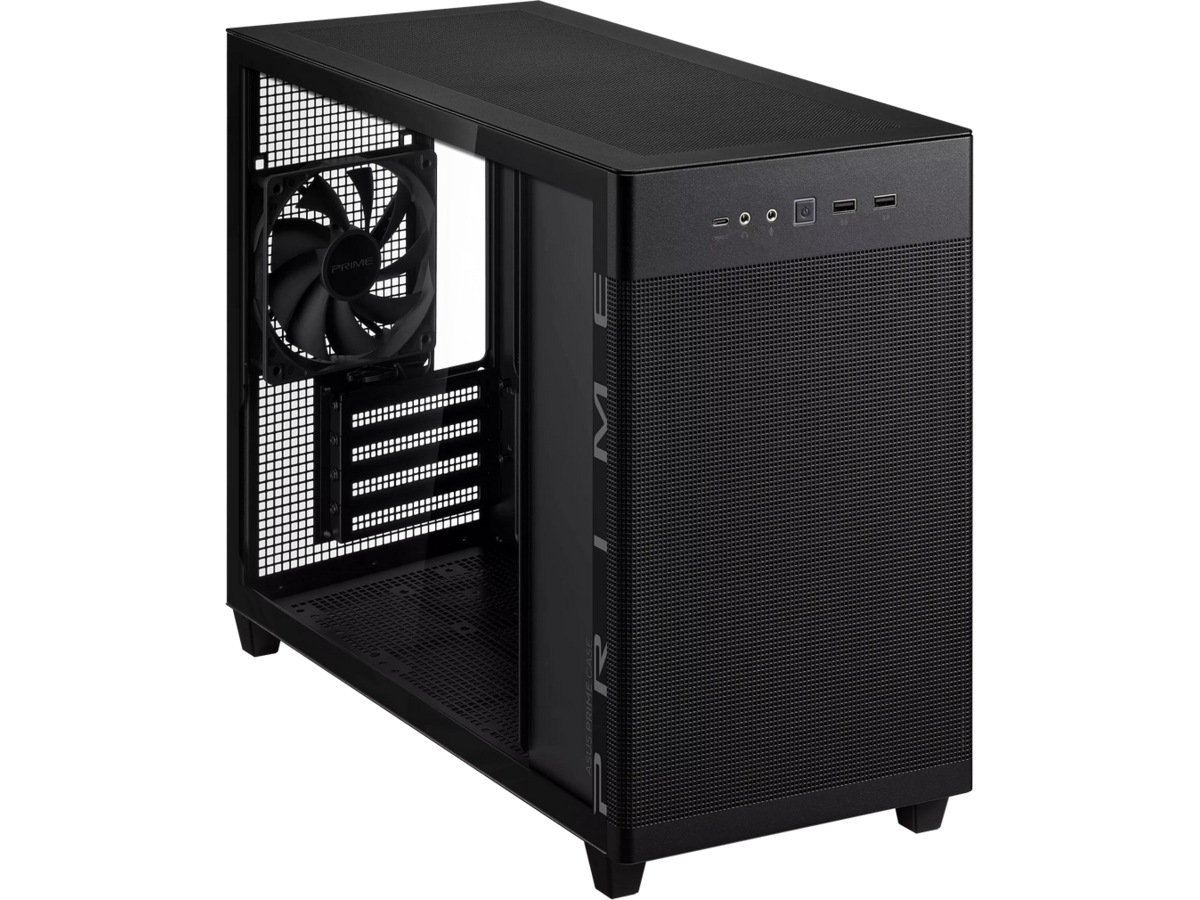 ASUS Prime AP201 Tempered Glass Mini Tower (svart) -B-Grade Demo övrigt