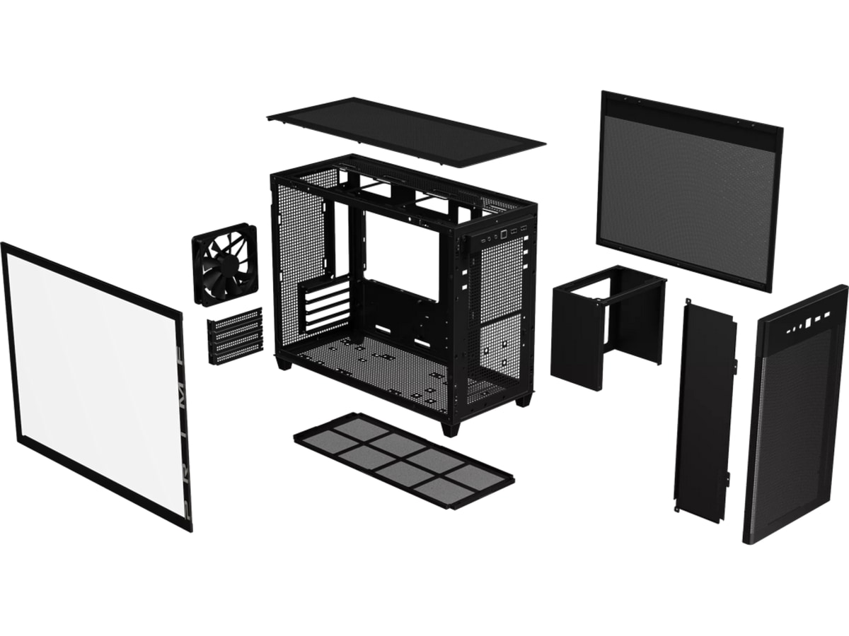 ASUS Prime AP201 Tempered Glass Mini Tower (svart) -B-Grade Demo övrigt