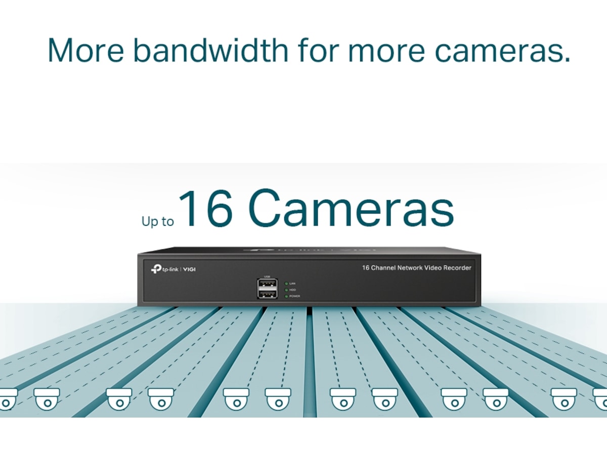 TP-Link VIGI NVR1016H Network video recorder Tillbehör till övervakningskameror