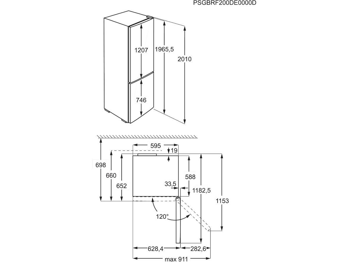 Electrolux 600 TwinTech NoFrost kyl-frys (vit) Kyl & frys kombiskåp