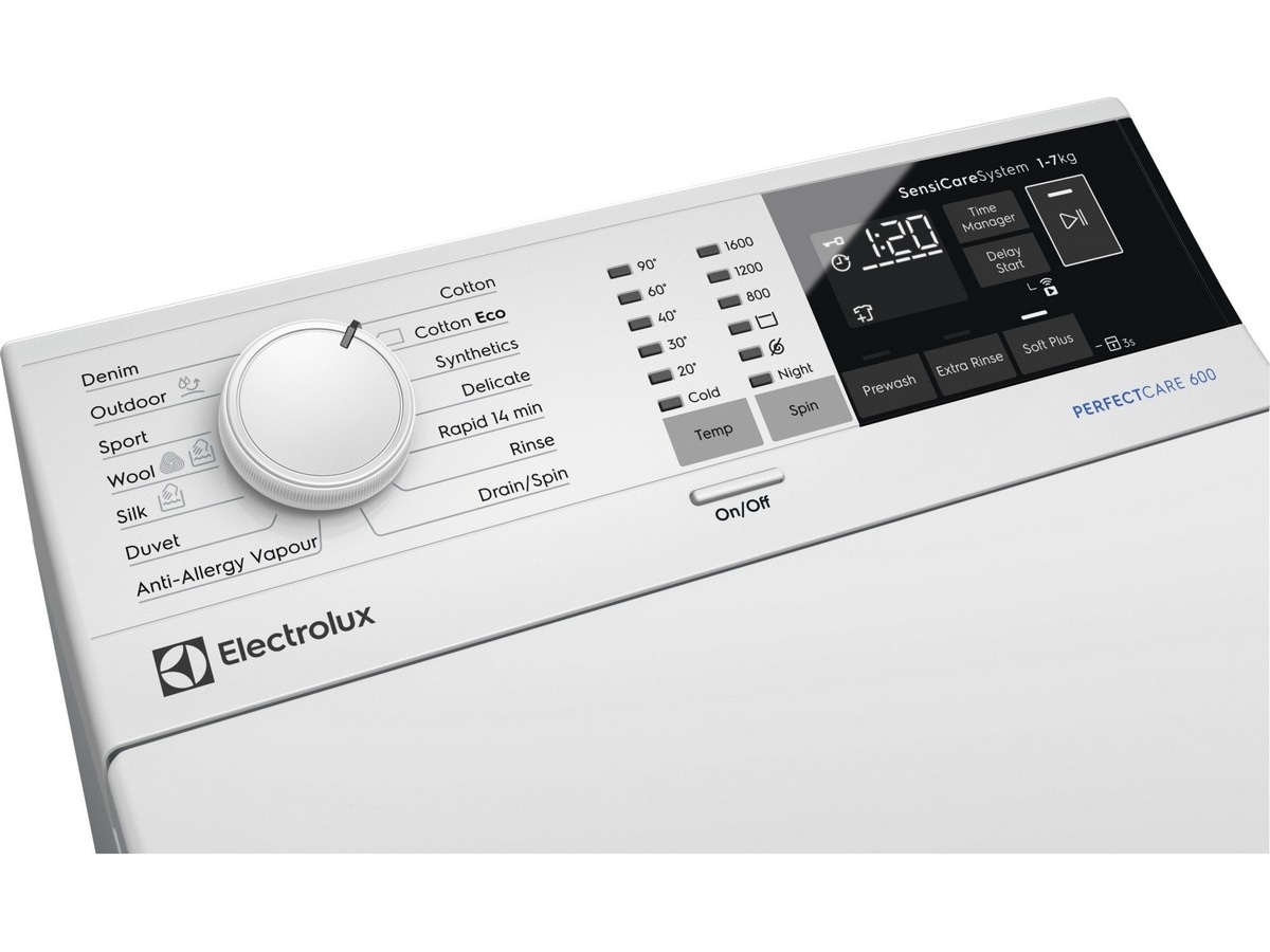Electrolux EW6T5226C Toppmatad tvättmaskin (vit) Tvättmaskin
