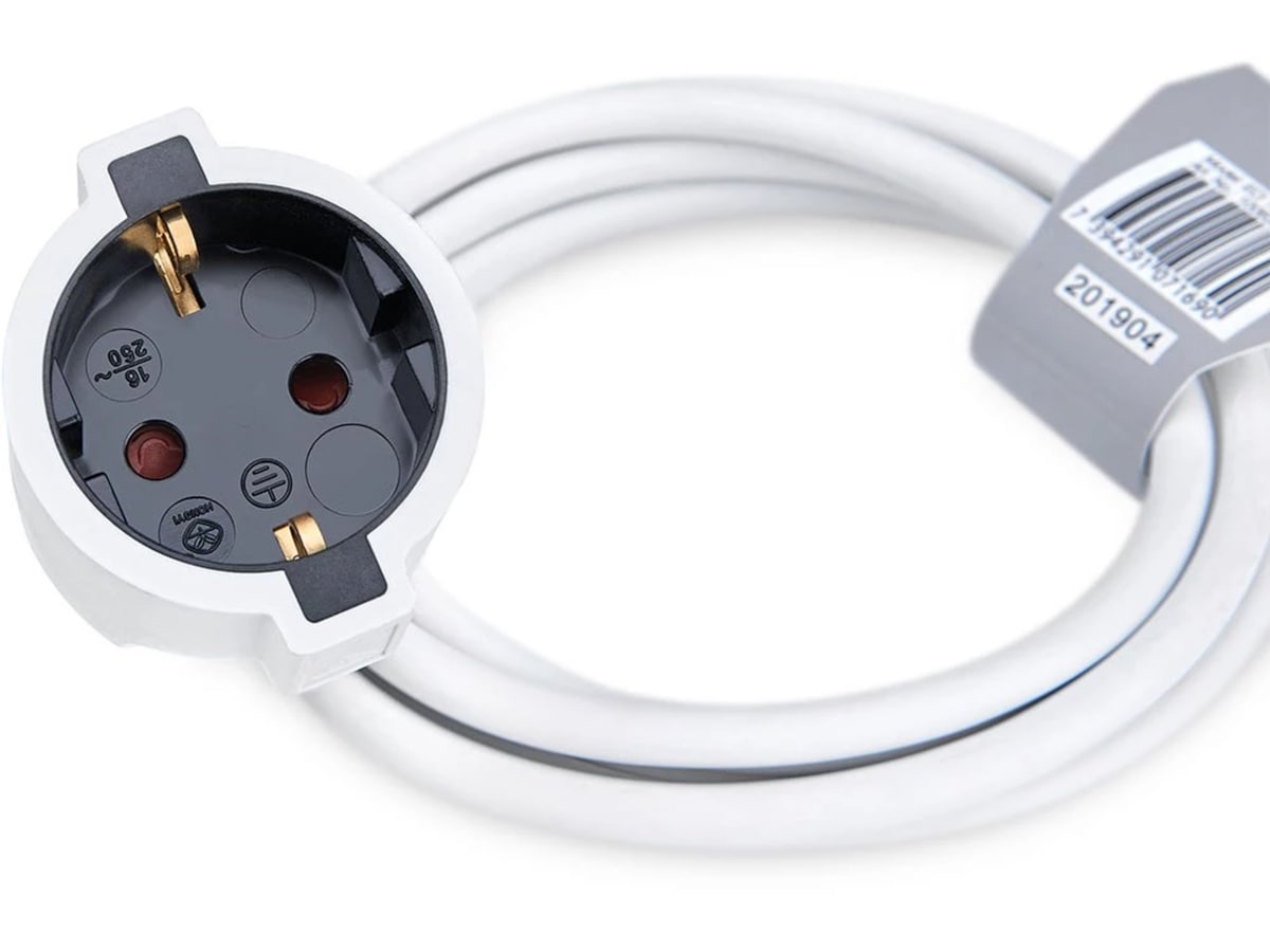 Andersson Förlängningssladd 2m (vit) Förlängningskabel & förgrening