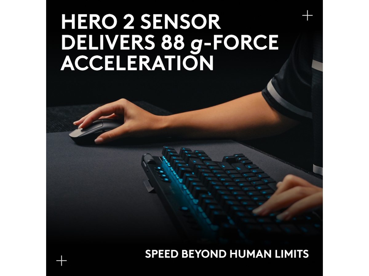 Logitech PRO 2 Lightspeed Trådlös Gamingmus (vit) Gamingmus
