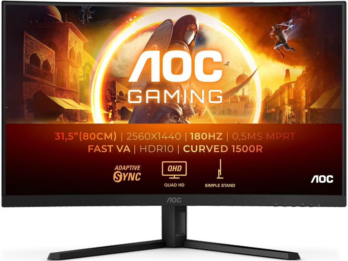 AOC 32" curved gamingskärm CQ32G4VE Datorskärm