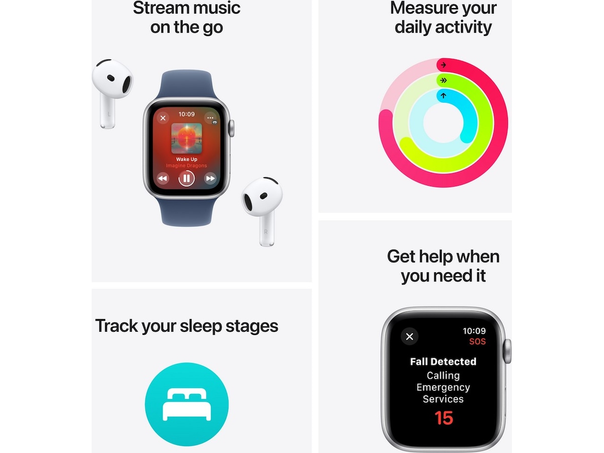 Apple Watch SE 44mm GPS + LTE Aluminium (silver) Smartwatches
