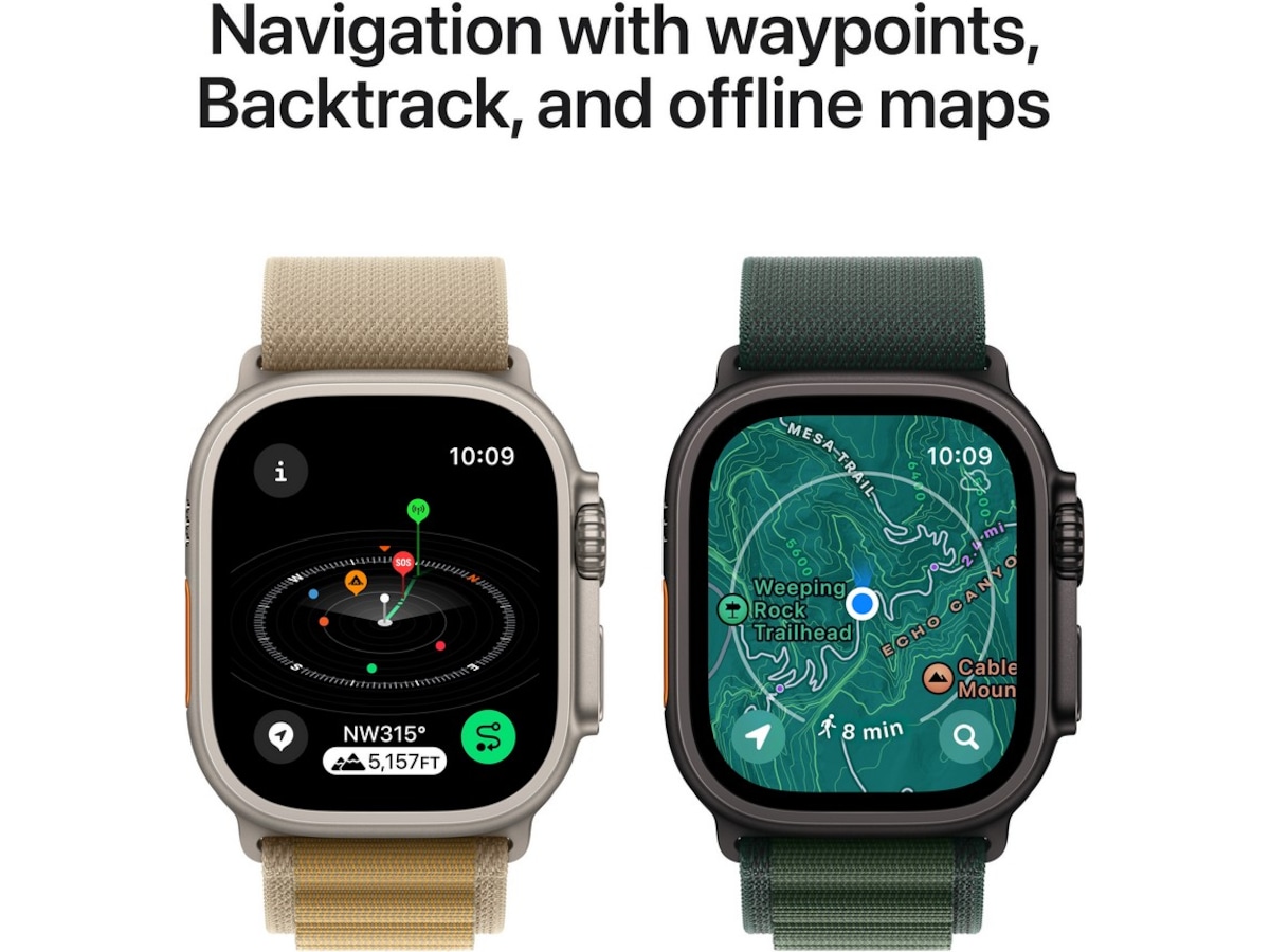 Apple Watch Ultra 2 49mm GPS + LTE Titan (svart) Smartwatches