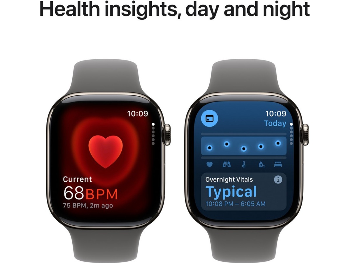 Apple Watch Series 10 46mm GPS + LTE Titan (naturlig) Smartwatches