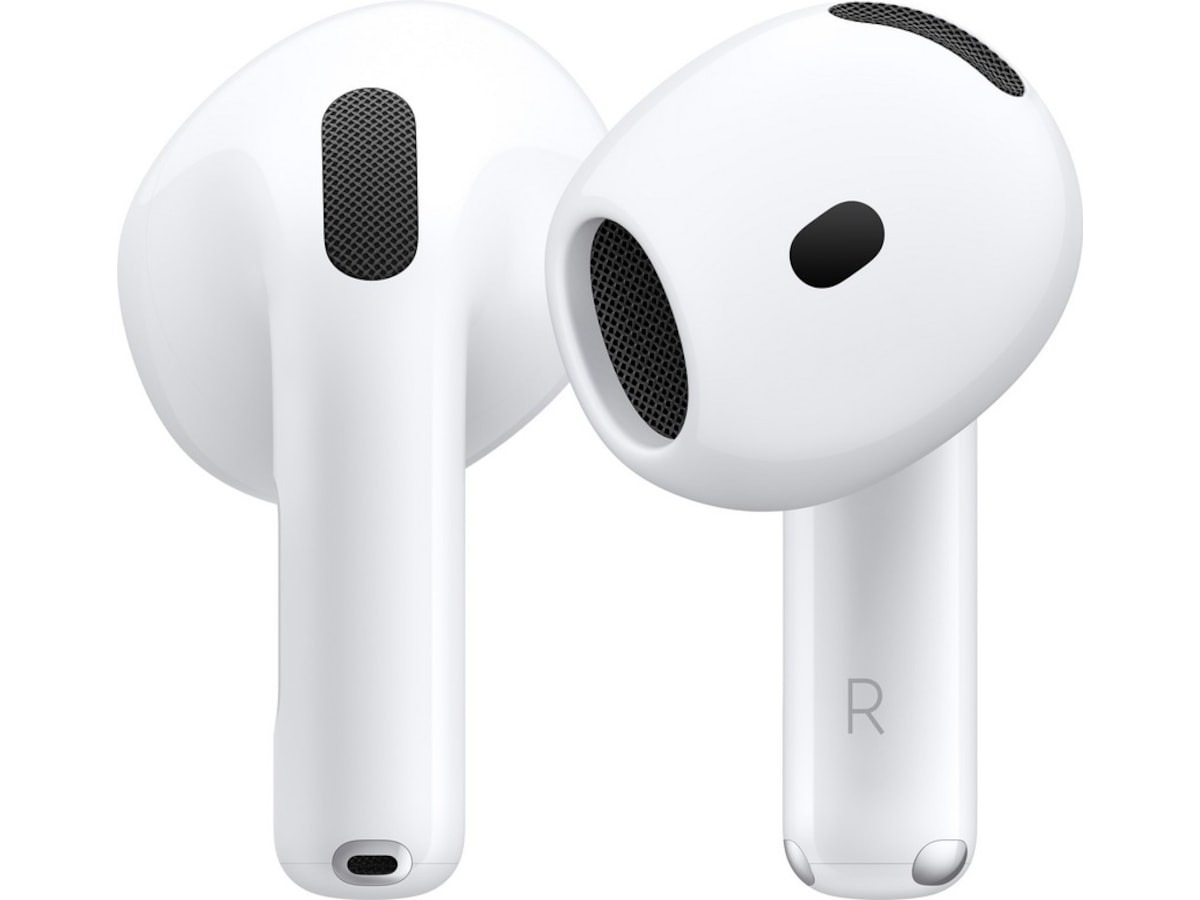 Apple AirPods 4 med brusreducering trådlösa öronproppar, in-ear (vit) In-ear hörlurar