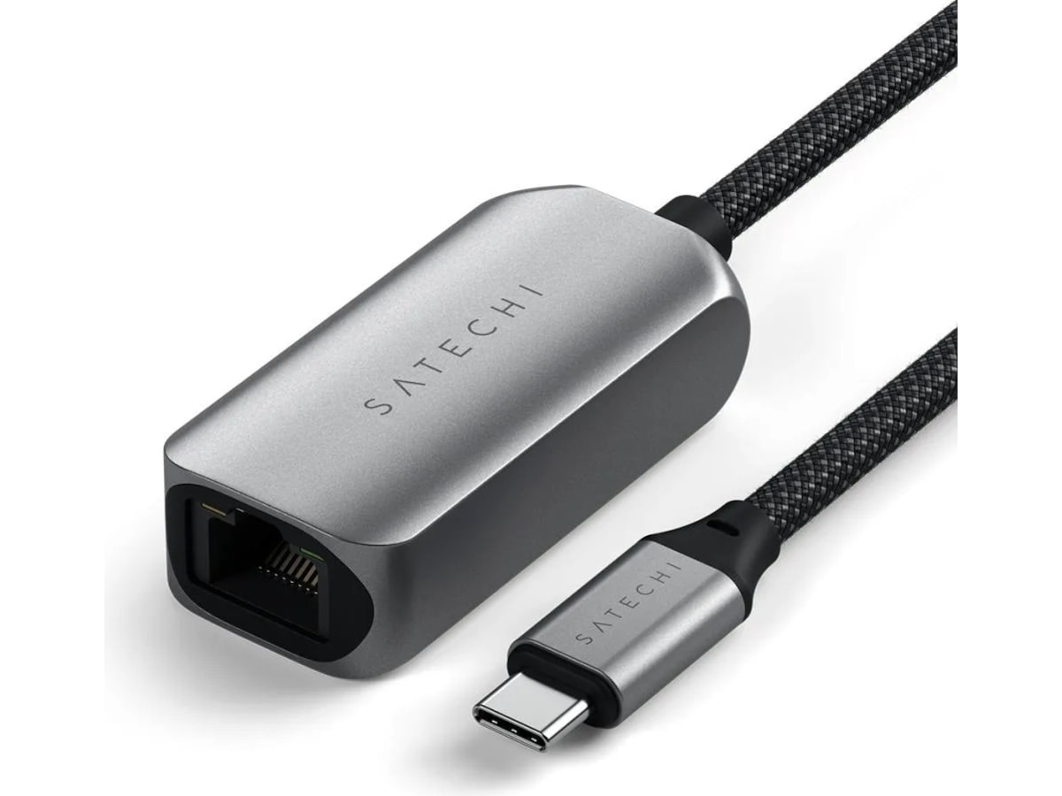 Satechi USB-C til Ethernet Adapter 18cm (grå) Kabel adapter och övergångar