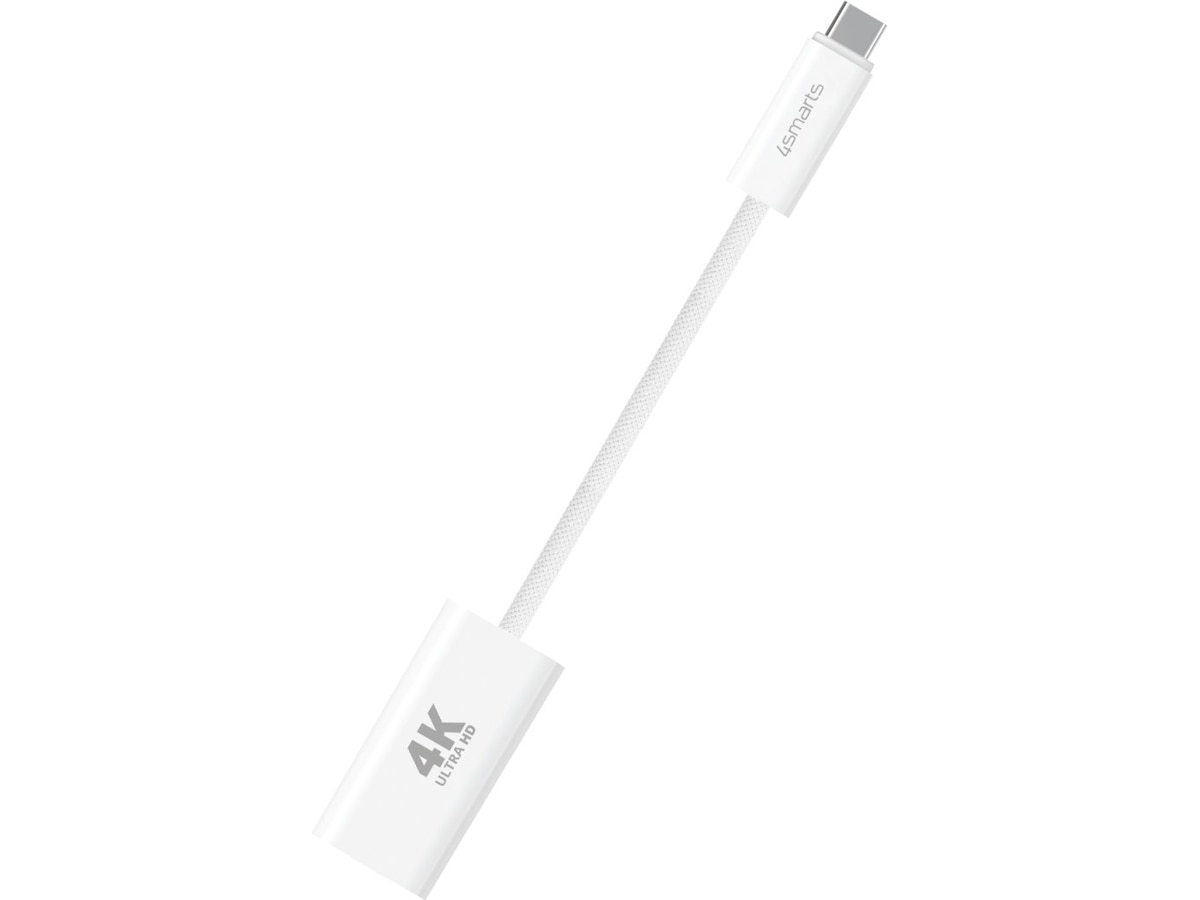 4smarts USB-C till HDMI adapter 15cm (vit) Kabel adapter och övergångar