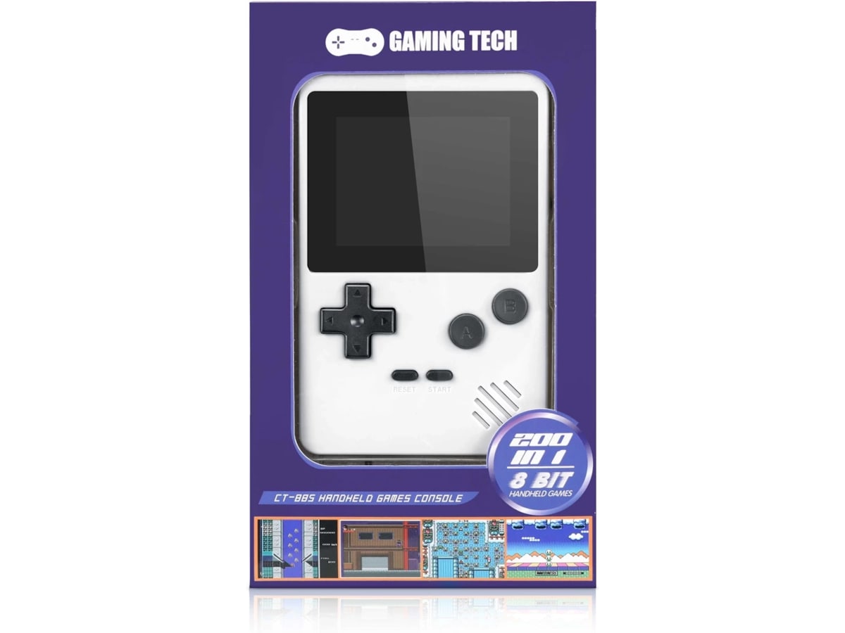 Gaming Tech CT-885 8-bit portabel spelkonsol (vit) Konsoler