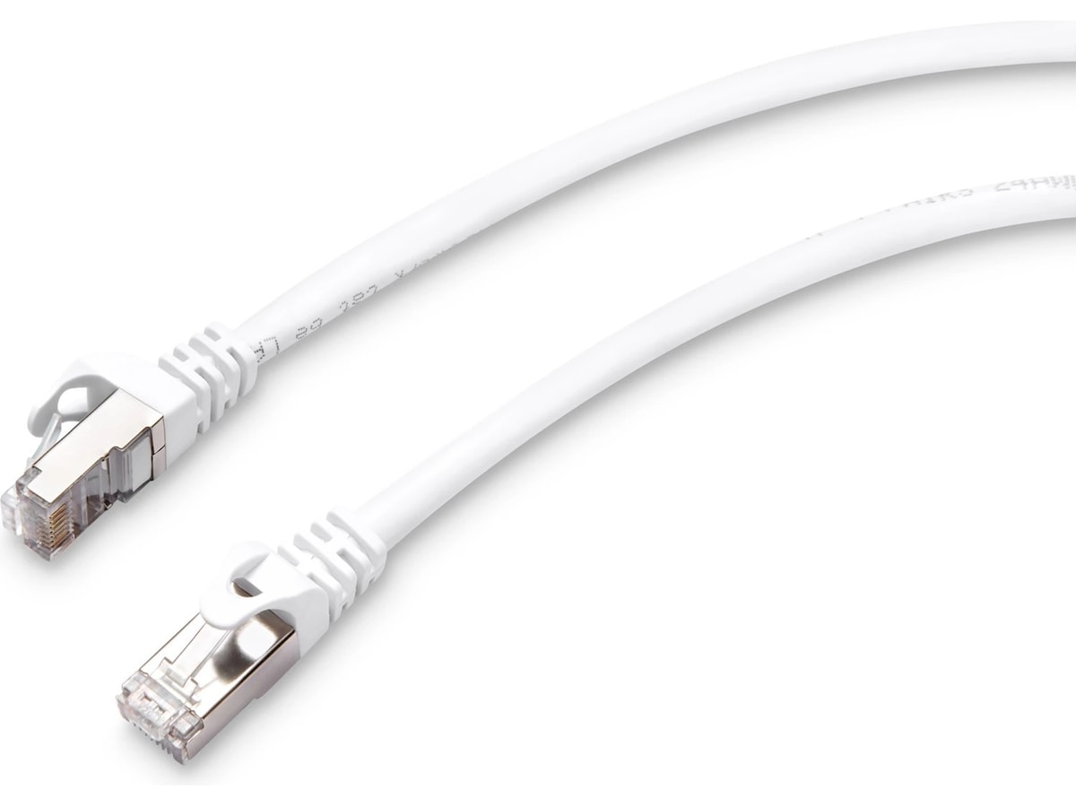 Nätverkskabel CAT6e 10m (vit) Nätverkskablar