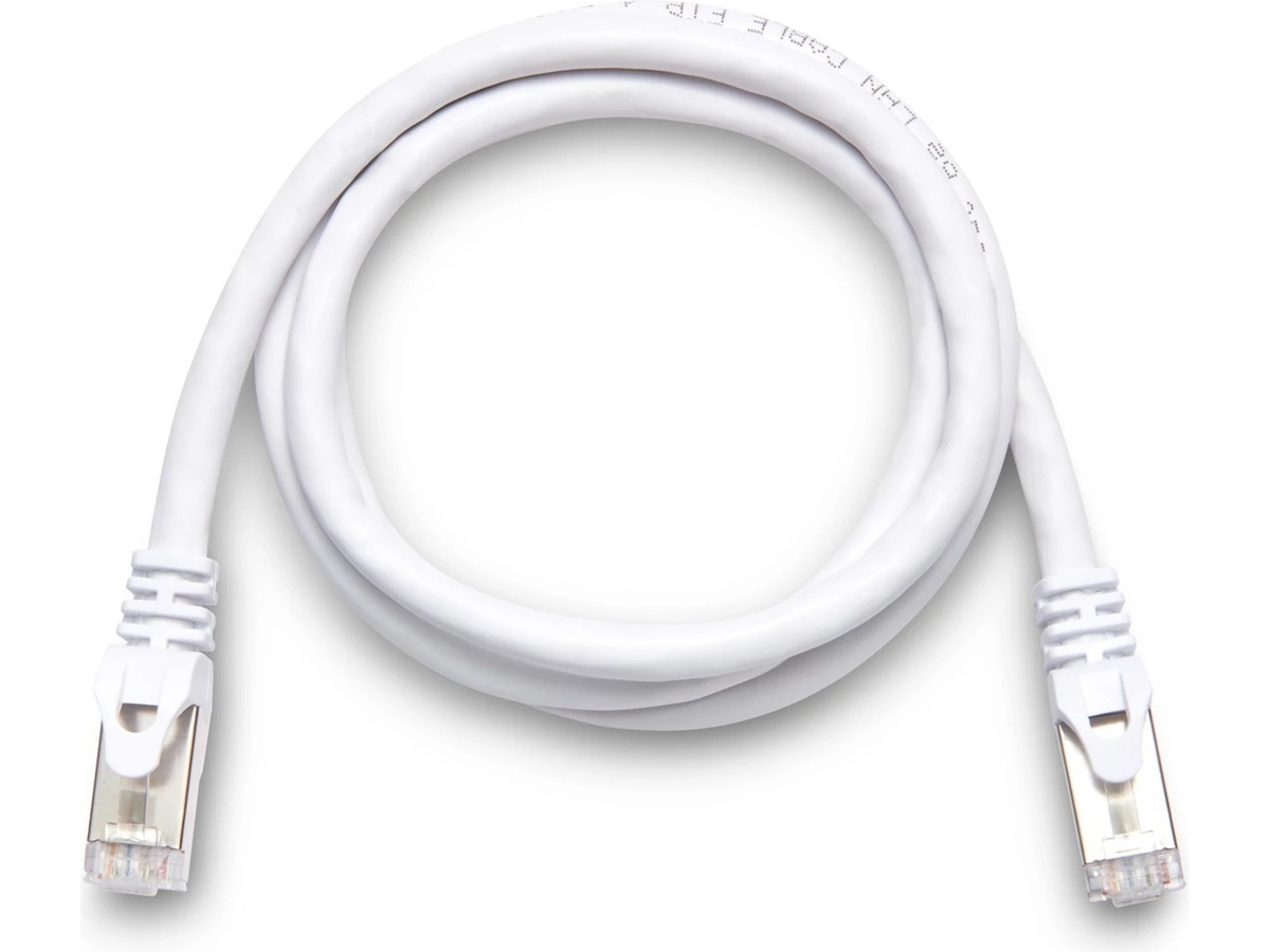 Nätverkskabel CAT6e 0,5m (vit) Nätverkskablar