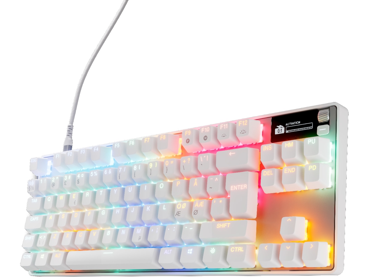 SteelSeries Apex Pro TKL Gen 3 Gamingtangentbord (vit) Gamingtangentbord