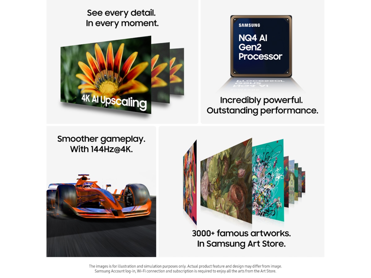 Samsung 55" QN70F Neo QLED 4K Mini LED Smart-TV (2025) 50 - 59 tums TV