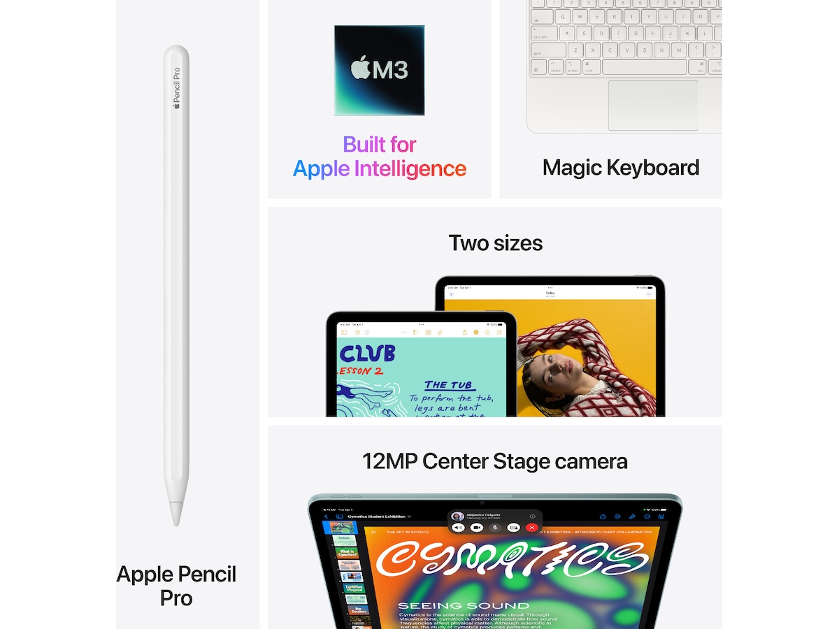 iPad Air 11" (2025) 256GB WiFi (rymdgrå) Surfplattor