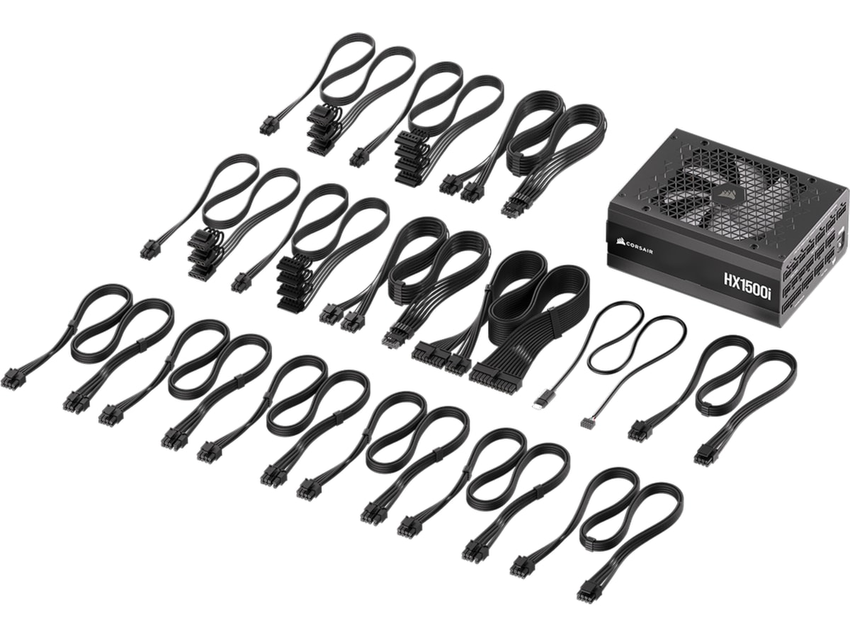 Corsair HXi Series HX1500i PSU (svart) Nätaggregat