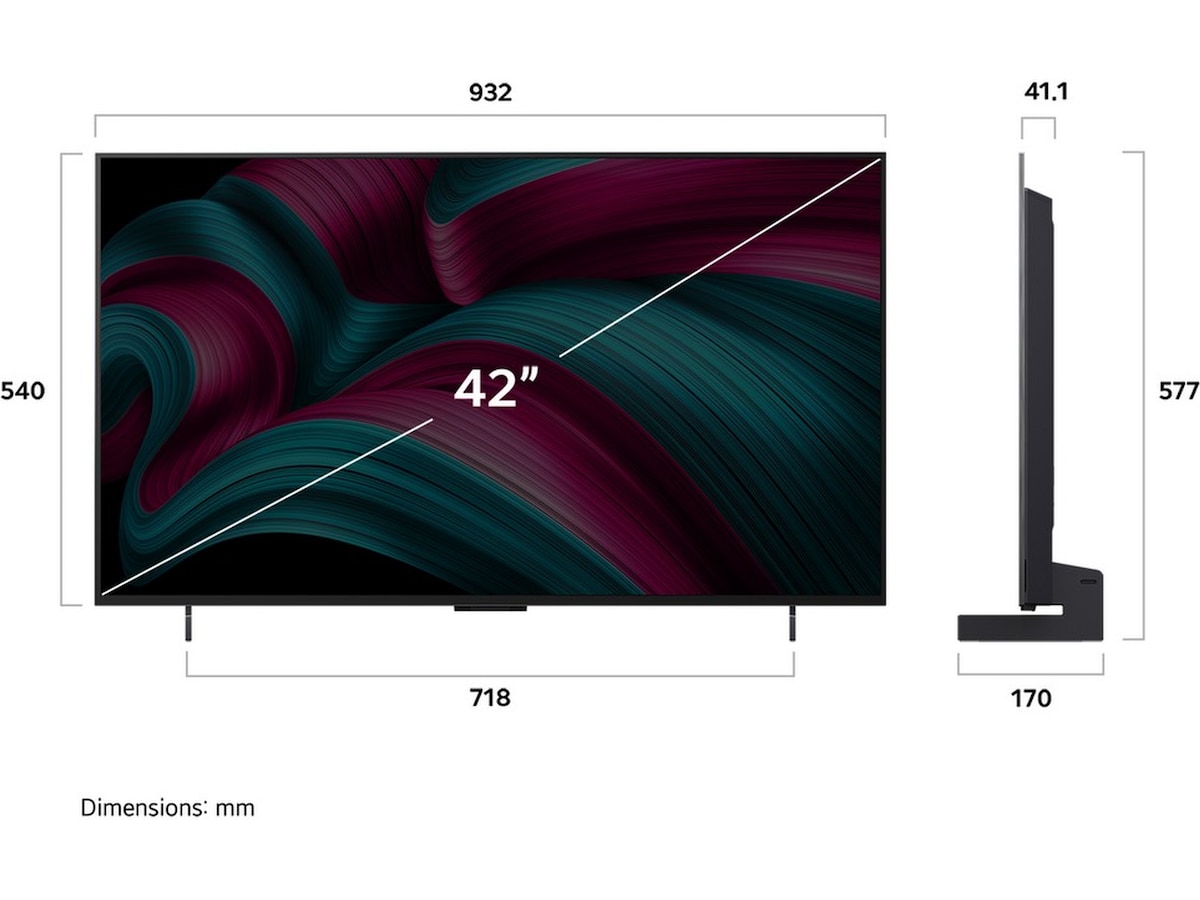 LG 42" C5 AI 4K OLED Smart TV (2025) 20 - 49 tums TV
