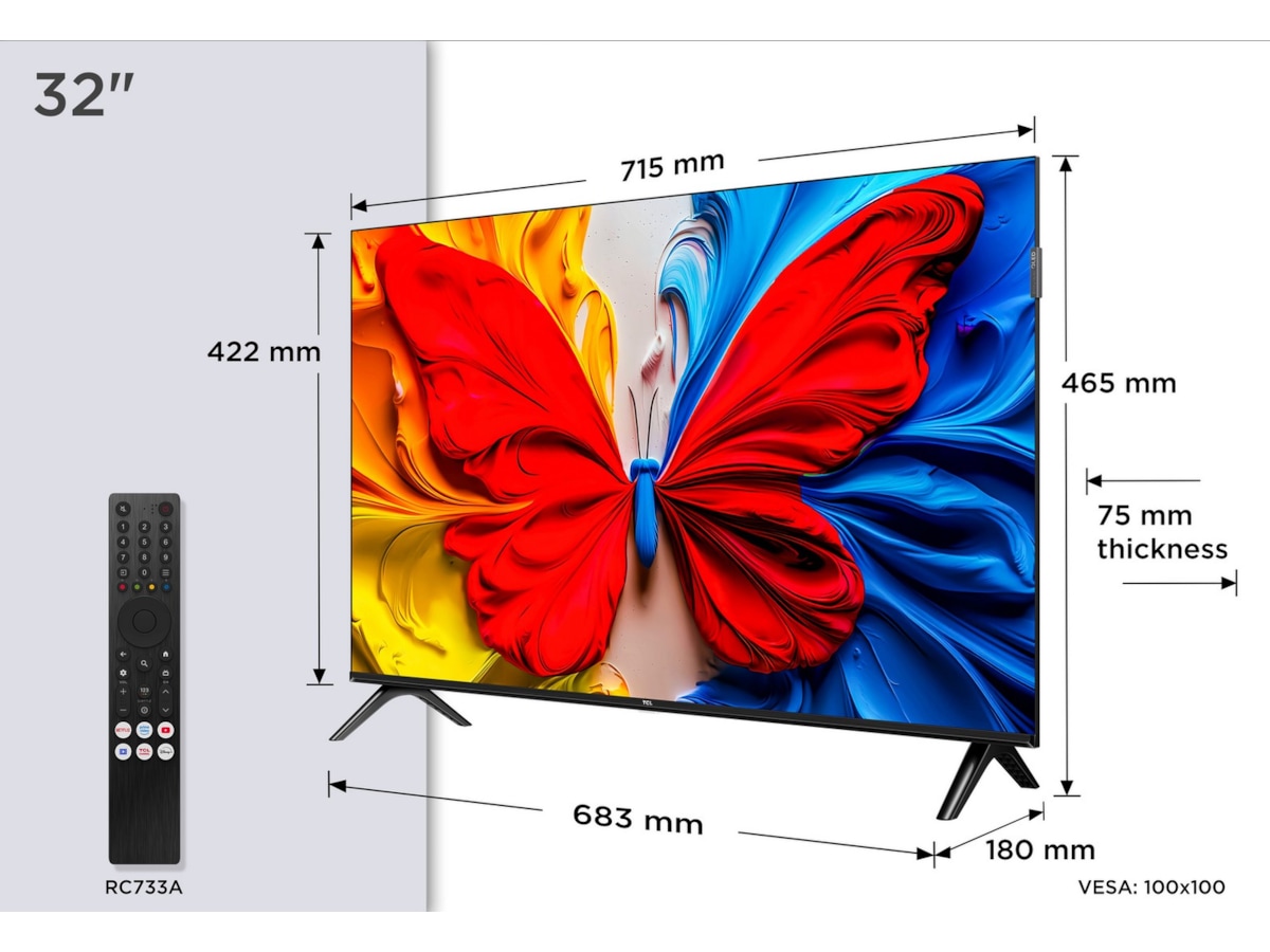TCL 32" V5C HD Ready QLED Android TV 20 - 49 tums TV