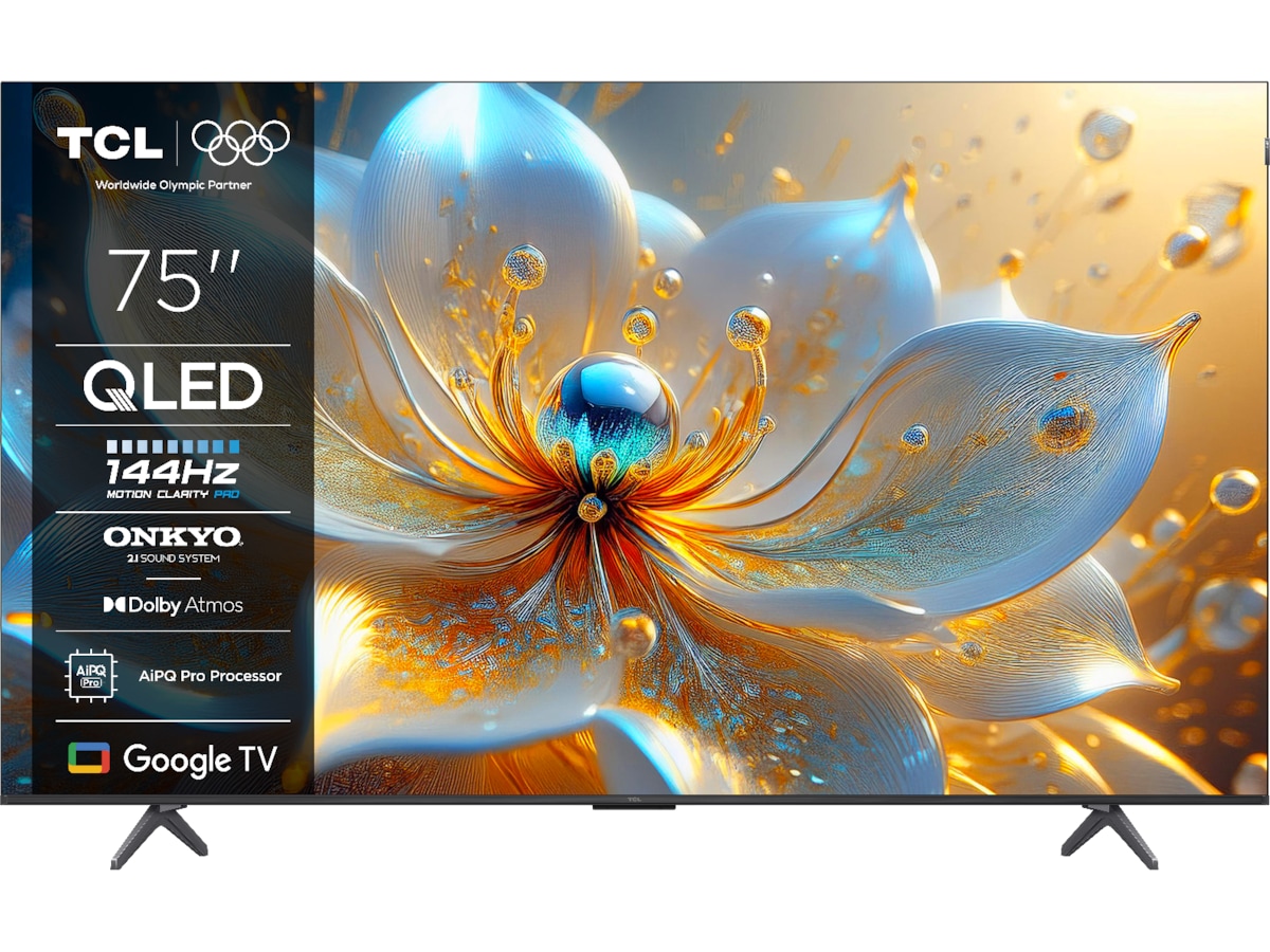TCL 75" T8C 4K QLED Google TV (2025) 70 - 79 tums TV