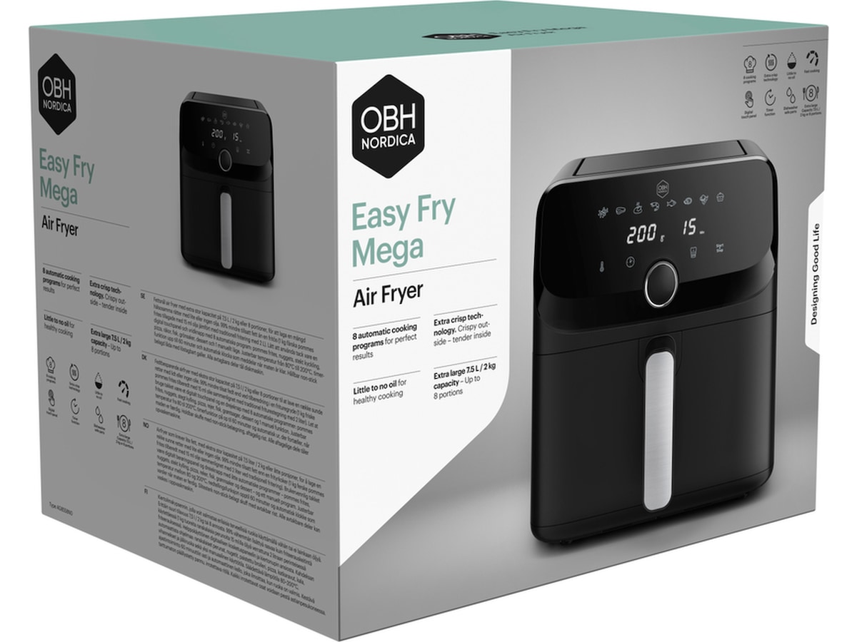 OBH Nordica Easy Fry Mega Airfryer AG8558N0 Airfryer