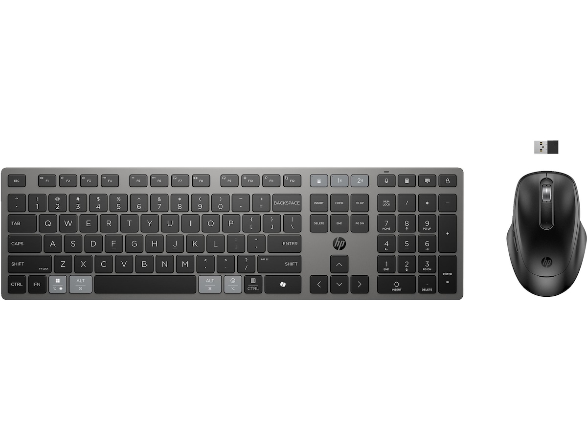 HP 725 trådlöst tangentbord och mus Mus & tangentbord -combo-paket