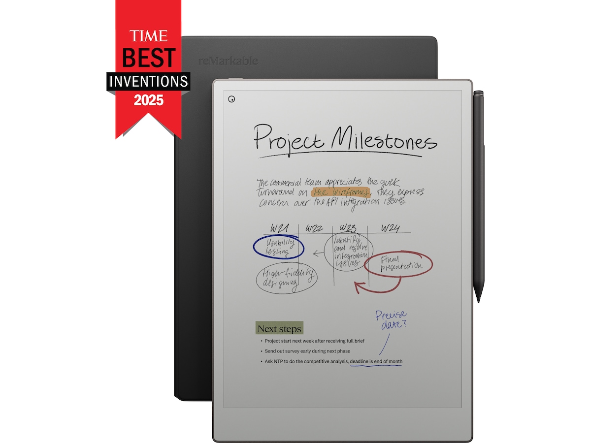 reMarkable Paper Pro 11,8" 64GB inkl. Marker Plus och Book Folio (svart skinn) Digitala anteckningsblock